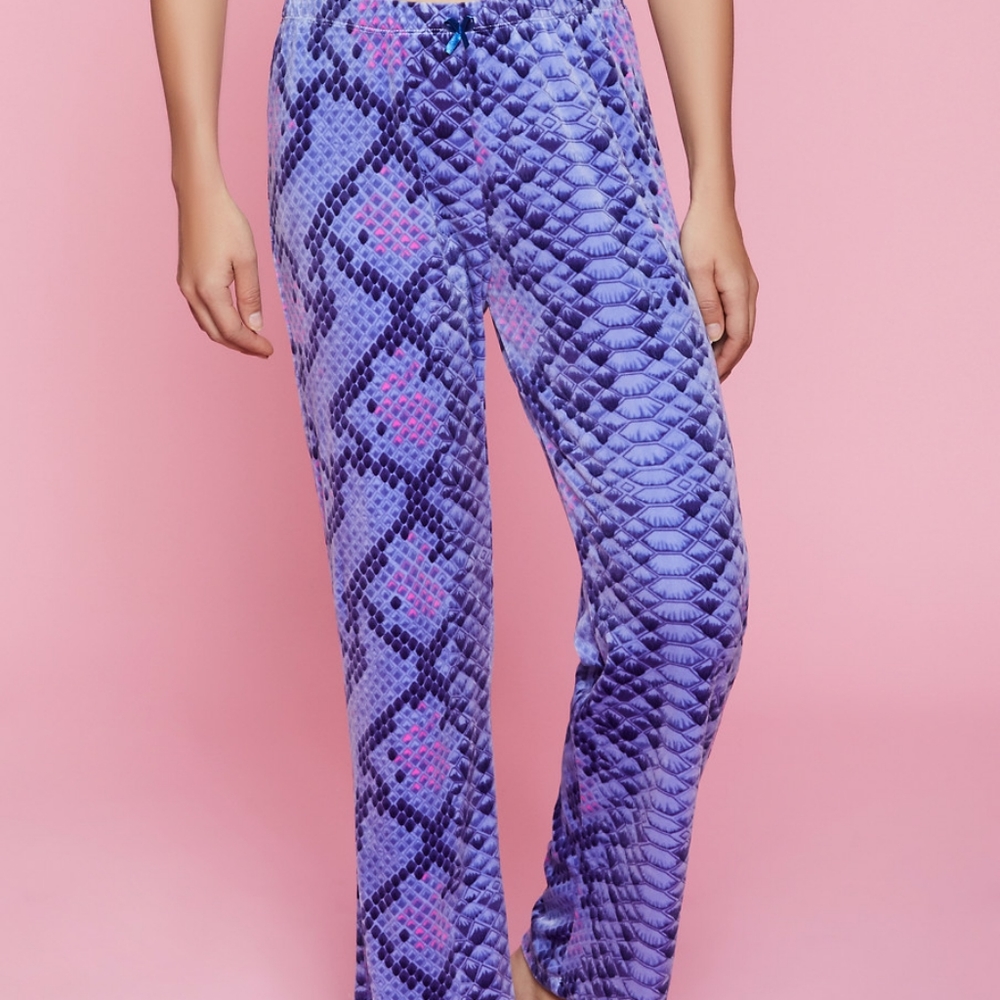 Velour Snake Print PJ's
